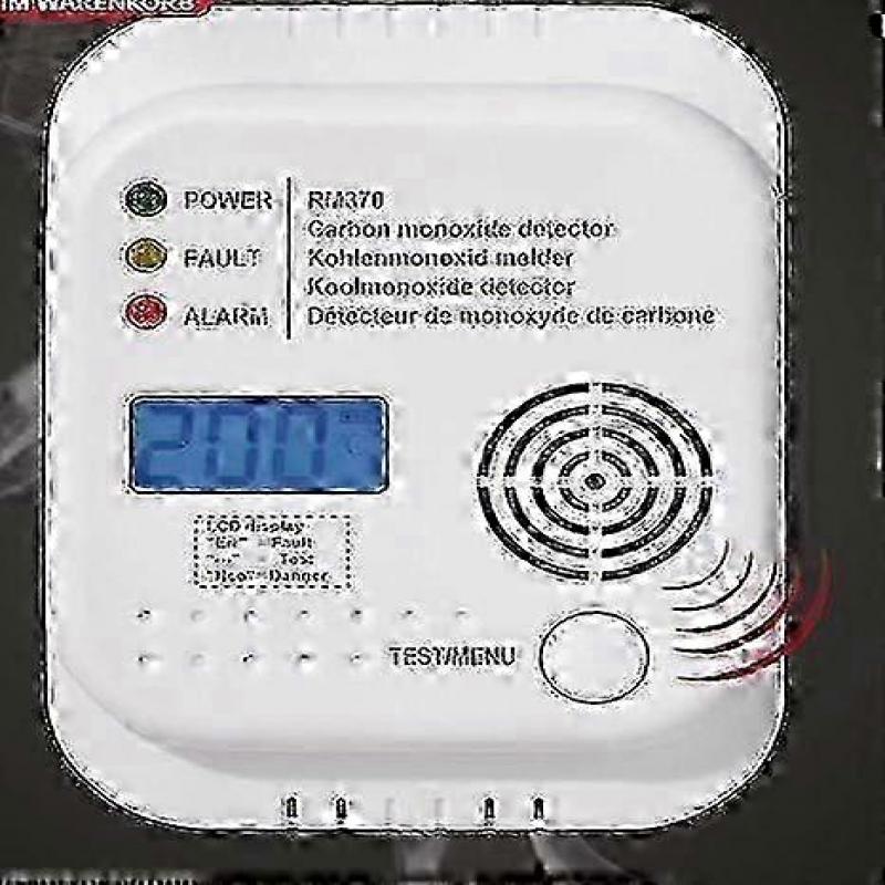CO detektor oxidu uhelnatého detektor plynu výstražný hlásič detektor oxidu uhelnatého LCD