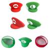 Sombrero Unisex de Cosplay de Super Mario Luigi Bros Para Adultos y Niños Accesorios de Disfraz de Halloween