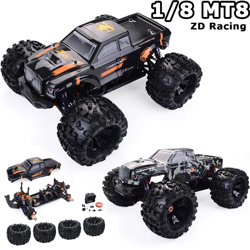 1/8 ZD Racing MT8 RC Car 2.4G 4WD RTR Brushless Monster Truck Buggy Off-road Truggy Vehicle 90km/h High-speed Racing RC Car