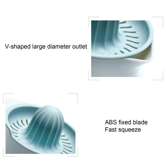 Fruit Juicer Eco-friendly Heat Resistant Blue Manual Press Juicer for Kitchen