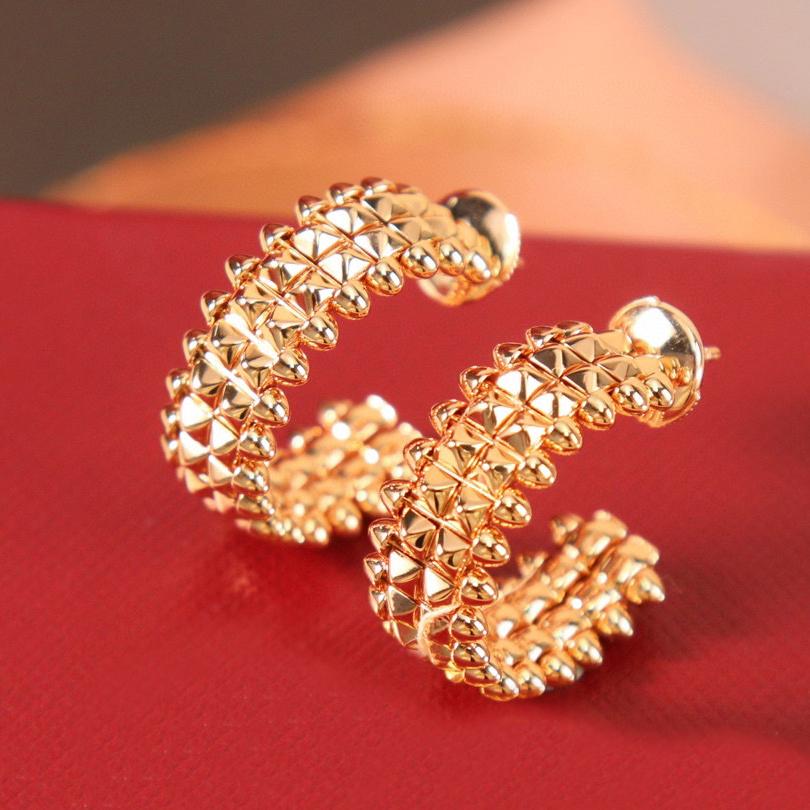 

Винтажные серьги популярного бренда для женщин, серьги-пули изысканного качества, роскошные ювелирные изделия, дизайнерская мода, золотые женские серьги ярко-розовый