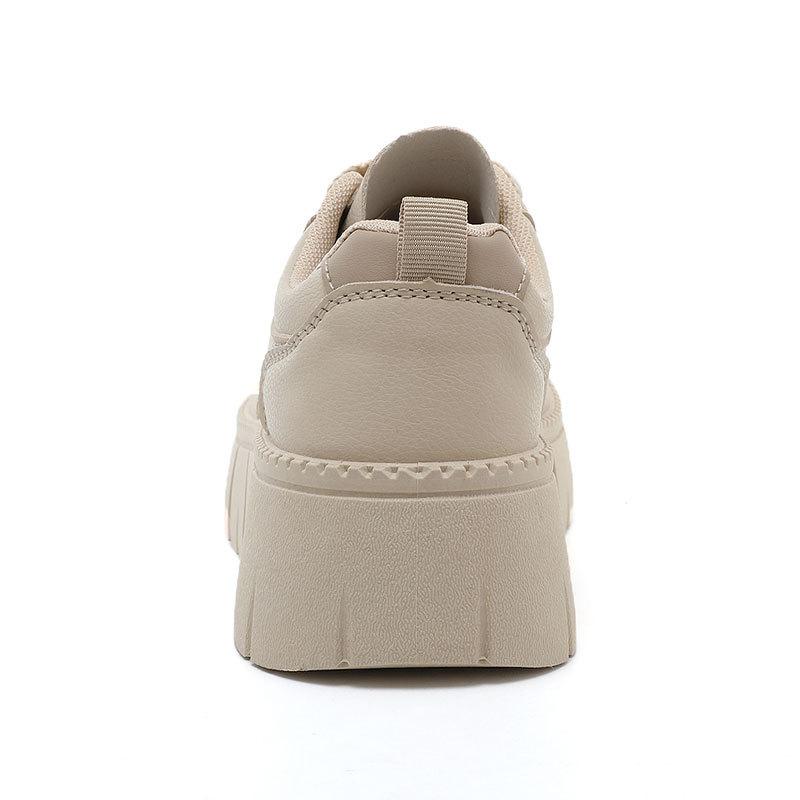 SH new spring and summer high-top muffin shoes thick-soled simple heightening board shoes student college style