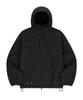 Brownbreath Tag Hoodie Windbreaker - Black