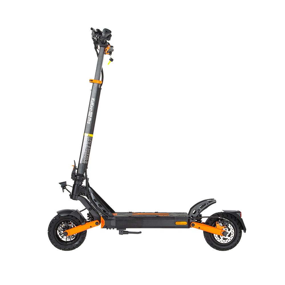 KuKirin 9 inç içsiz lastikli, 48V 15.6Ah ve darbe emilimi için çift ön ve arka yaylı G2 Pro ABE elektrikli scooter.