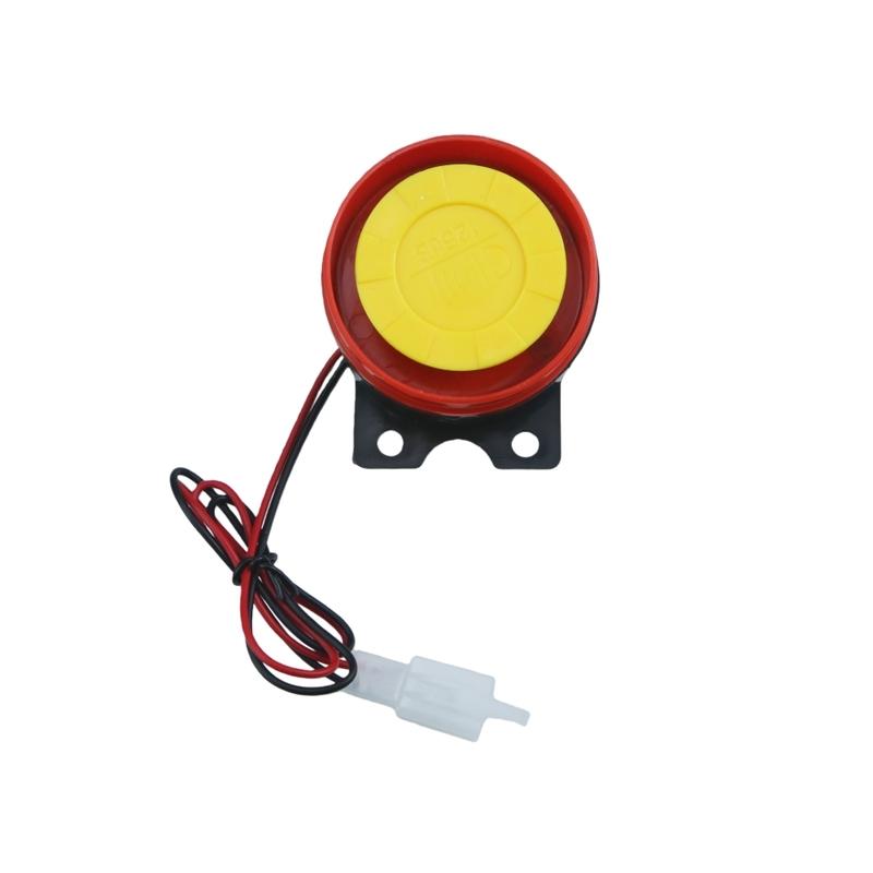 125dB 1-Way Motorcycle Alarm System Anti Theft Kit Engine Start Remote Key Fob 12V Overload Protector Built in Vibration Sensor