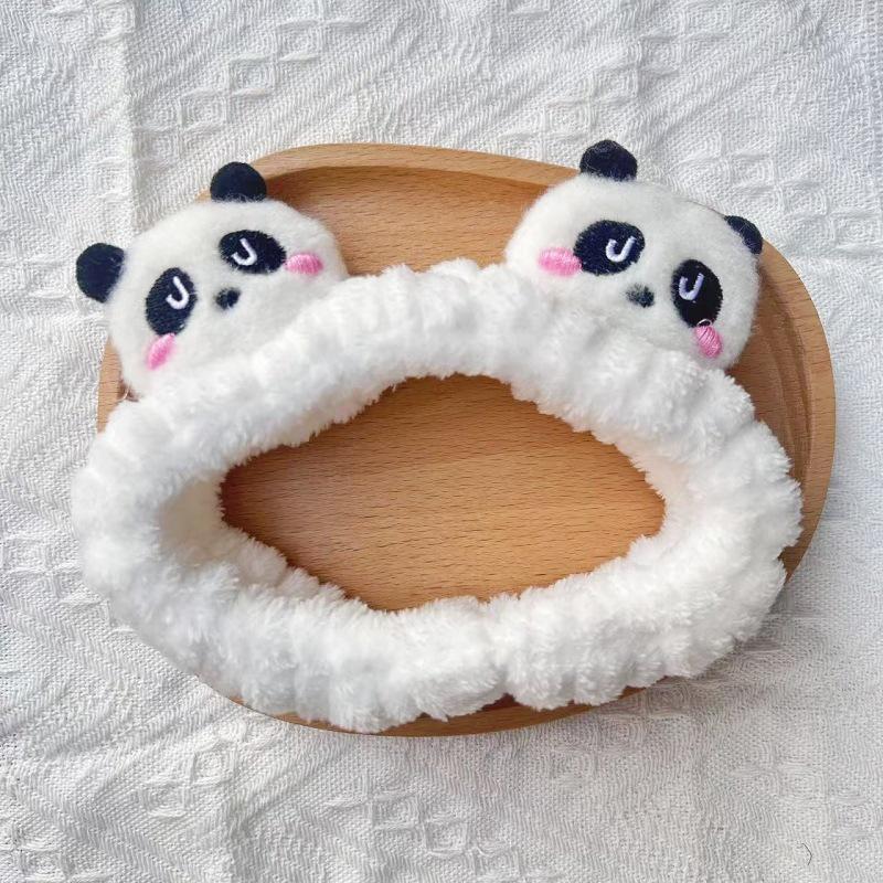 Cartoon Plush Headband: Cute Hair Accessory for Women & Kids, Perfect for Face Washing