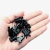 ZCZQC 10PCS Black Trash Can Lock Replacement Kit Spring Press Buckle Touch Top Can Button Plastic Repair Clip Push Switch Self Locking Tissue Box