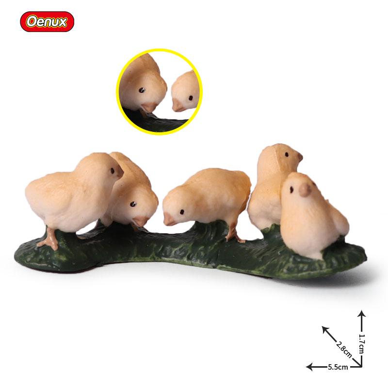 

Oenux Милые животные на ферме Курица Индейка Цыпленок Петух Фигурка Модель Фигурки Птица Миниатюрная Обучающая ПВХ Детская Игрушка