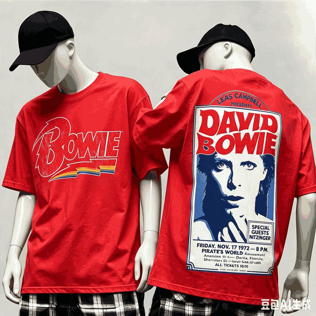 David Bowie 2026 T-shirt Grafica Stile Vintage Abbigliamento Nuovo Unisex Maglietta Band Rock Hip Hop Oversize Unisex Harajuku Alta Qualità
