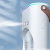 Factory Sell Usb 3-Speed Plastic Misting Fan Desktop Air Conditioning Fan Humidification Cooling 3hole Spray Fan Car Outdoor