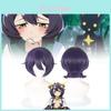 Short Purple Cosplay Wig For Women Featuring Dreamy Magical Girl Aesthetic