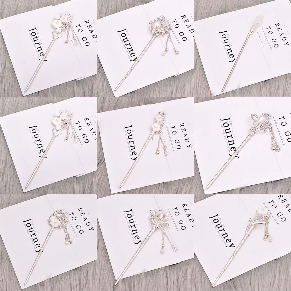 Headwear Tassel Zinc Zinc Alloy Rhinestone Pearl Hair Jewelry Hair Sticks Hair Chopsticks Hanfu Accessories