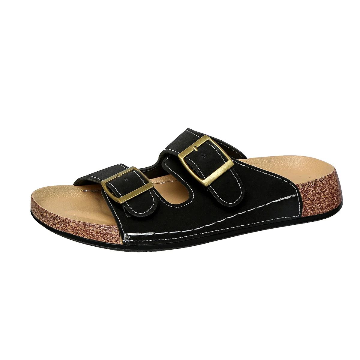 

Fashion 2025 New Women Slippers Home Outdoor Work Casual Sandals Platform Non-Slip Slippers Wear-Resistant Shoes Women Slides Women 36