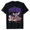 Five Elders One Piece TShirt Dark Street Graphic Print Crew Neck Pure Cotton High Street Fashion Tops For Anime Fans