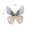 Boys Luxury Sense Korean Style Badge Transparent Wings Butterfly Women Brooch Clothes Accessories