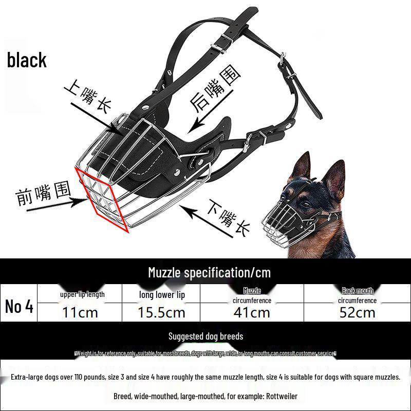 Universal Dog Muzzle for Malinois, Doberman, Golden Retriever, and German Shepherd - Anti-Bite, Anti-Bark, Anti-Ingestion Mouth Cover.