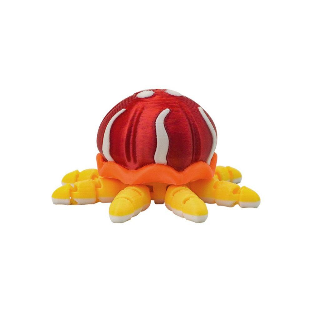 Simulation 3D Printed Jellyfish Toy Multi-Jointed Multi Joint Animal Toys Computer Ornament