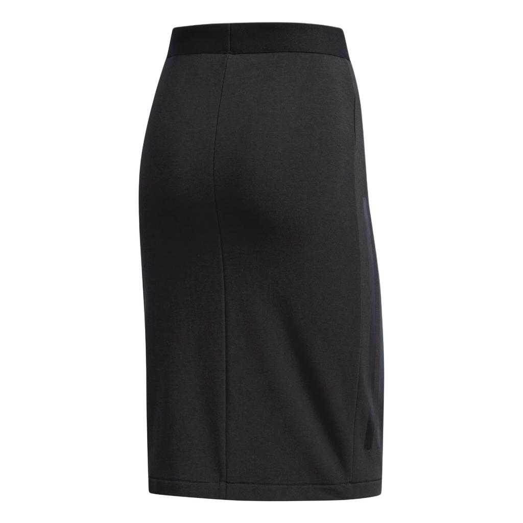 adidas Neo Simple Sports Striped Mid-Rise Lightweight Casual Skirt Women Skirts Black CV9022