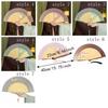 Floral Pattern Silk Bamboo Fan Exquisite Dance Fan Portable Chinese Style Fan  Home Decoration