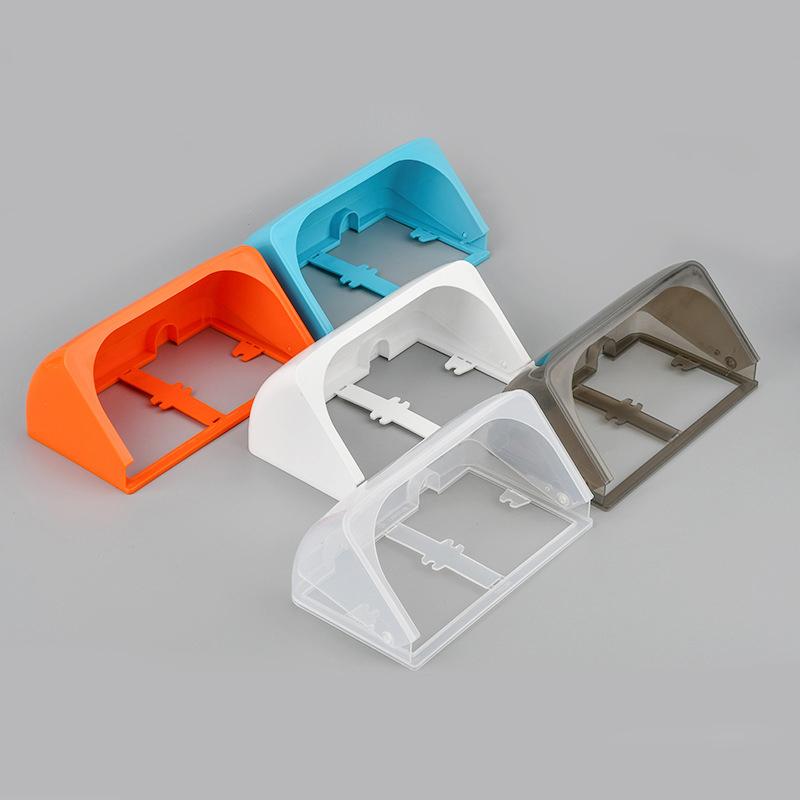 86 typ Wand Steckdose Wasserdichte Box Selbst-Adhesive Elektrische Stecker Abdeckung Bad Doppel Schalter Schutz Steckdose Spritzwassergeschützte Box