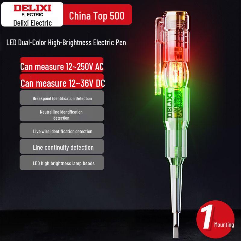 

Delixi Electrician s High Brightness Live Wire & Breakpoint Finder Test Pen