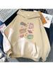 Felpe con Cappuccio Nere a Manica Lunga Donna Squalo Gatto Felpe con Cappuccio Divertenti Animali Cartoni Animati Stampa Grafica Pullover Streetwear