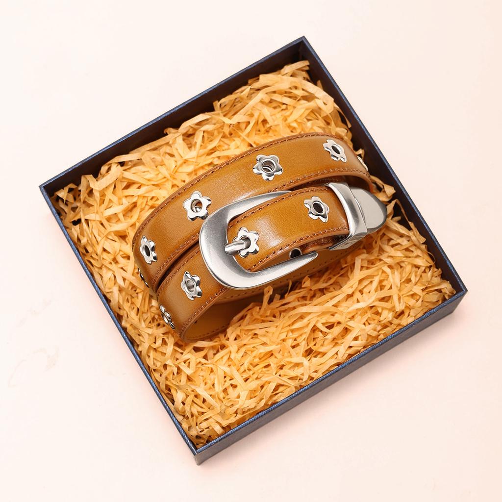 New Retro High-End First-Layer Women'S Belt Personalized Trend Belt Women'S Fashion Versatile Casual Pants Belt New