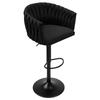 Barhocker Cofton Black Schwarzer Samt
