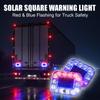 2PCS Solar Car Light Shockproof LED Truck Warning Signal Lamp No Wiring Solar Flash Light Vehicle Anti Rear End Collision Lamp