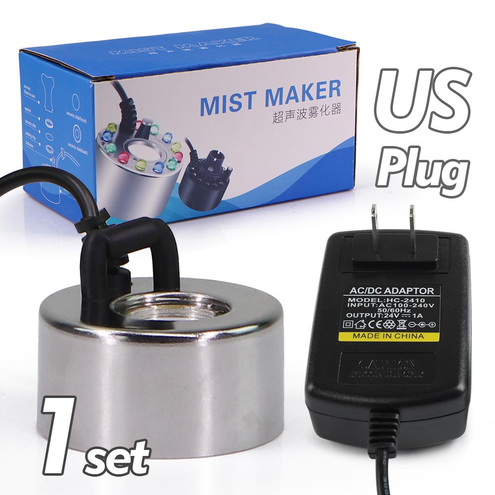

Ultrasonic Fogger w/ Water Sensor Mist Maker Atomizer Head 110-240V for Fish Tank Rainforest Aquarium Pond Fountain Humidifier