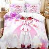 3D Printing Anime Kawaii Girls Rizelmine Bedding Set Bedroom Soft Modern Bedspreads Comefortable Duvet Cover Quilt Pillowcase