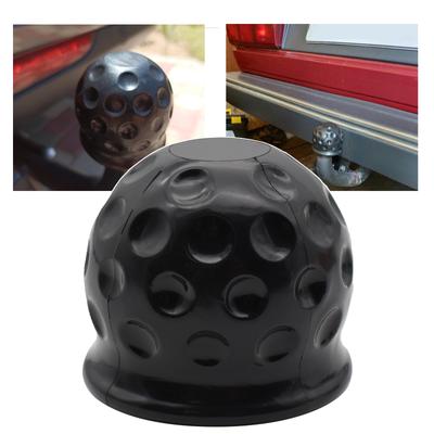 Anhängerkupplungskugel-Abdeckkappe, Anhängerkupplung, universell, schwarz, 50 mm, Gummi, für Wohnwagen, Anhänger, Anhängerkupplung, schützt Auto-Styling-Zubehör