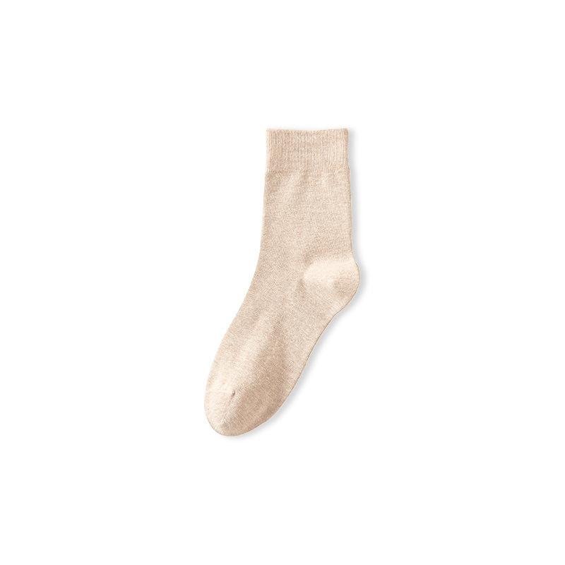 Female Autumn Cotton Sweat-absorbing Deodorant Anti Pilling Boneless Tube Socks