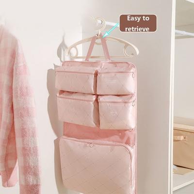 Large Capacity 7in 1 Travel Storage Bag Hangable Foldable Luggage Storage Bag Space Saving Washable Clothes Packing Cubes