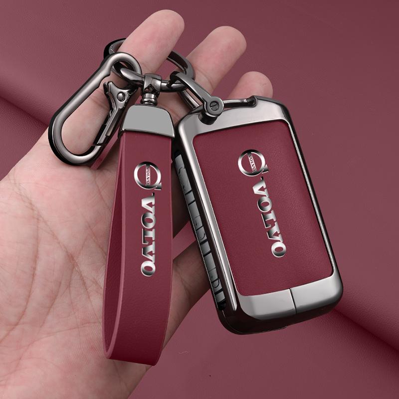 Pro Volvo Slitina zinku Kryt pouzdra na klíče od auta Obal Taška na klíče Ochrana S60 S90 XC40 XC60 XC90 V60 V90 EX90 2018 2024 2025 Příslušenství