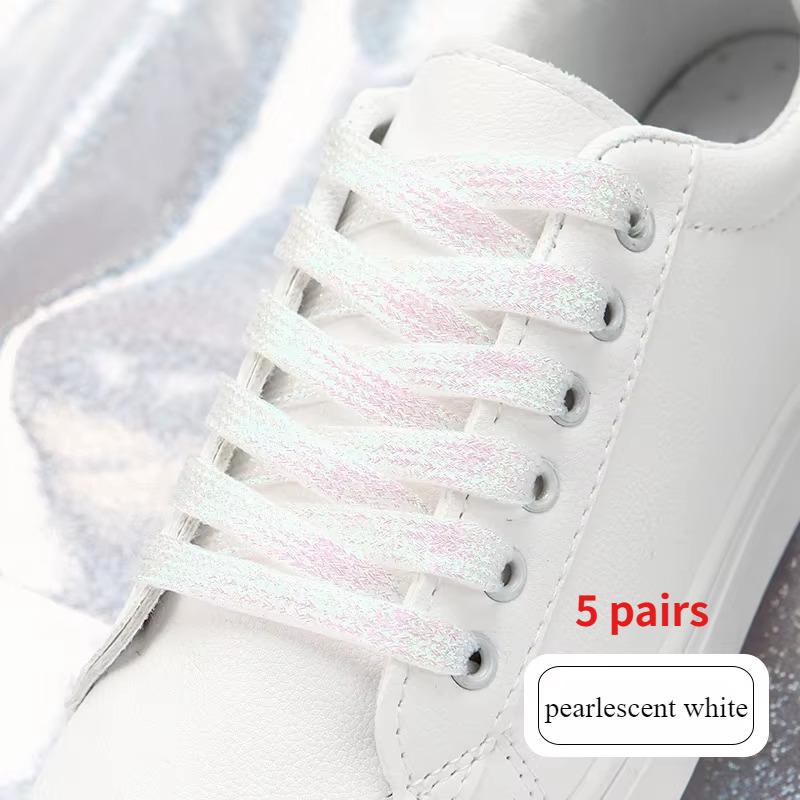 19 colors shiny gold and silver colorful bright shoelaces 100-140 cm sneakers shoelaces boots laces shoelaces string