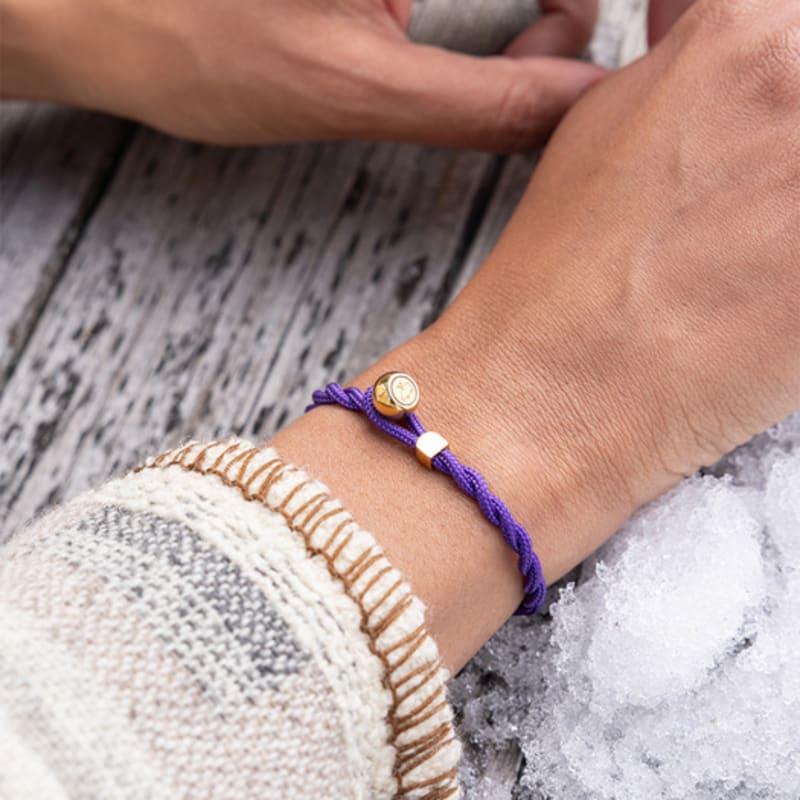 PIG & HEN (Women's) Easy Ed Bracelet - Royal Purple X Gold