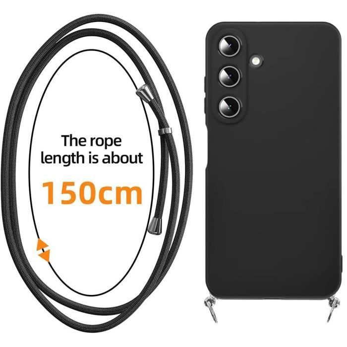Coque de protection - booling - samsung galaxy a15 4g-5g - souple - silicone - noir