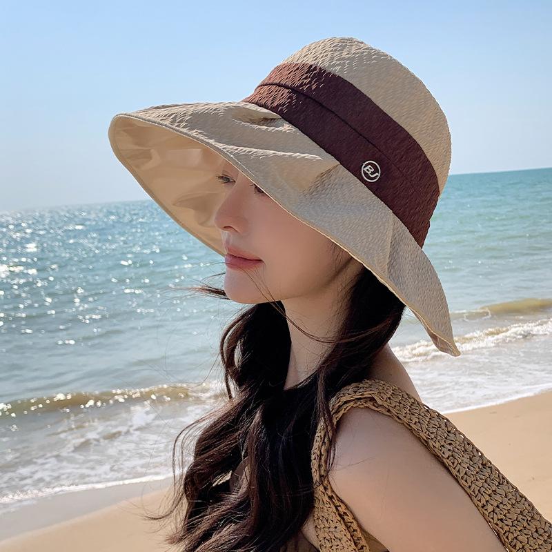 Korean New Hat Summer Seaside Protection Ultraviolet Sun Hat Women's High End Sun Protection Sun Hat