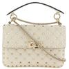 Rockstud Medium Shoulder Bag ZW2B0122NAP ChainShoulder White Leather Women Used