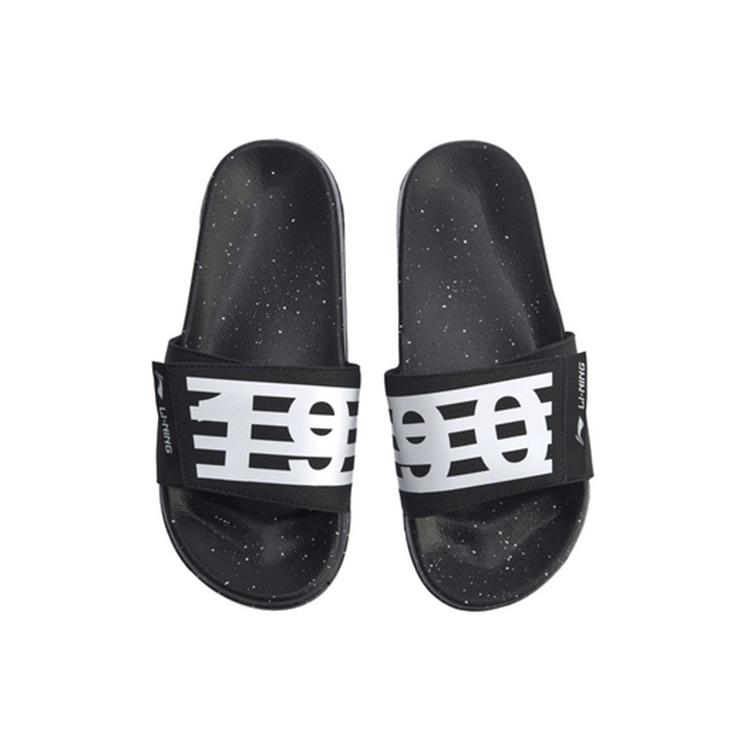 Disney x Li Ning Quiet Slide Slippers Men's Black AGAQ023-4