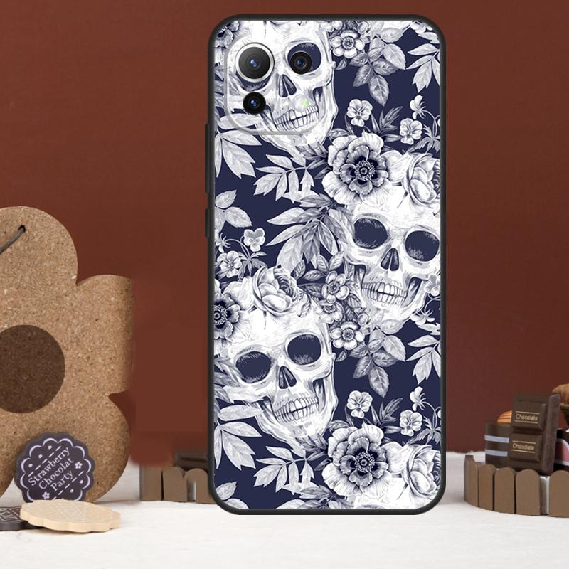 Horror Skull Gothic Case For Xiaomi 14 15 Ultra 15T 14T 13T 17 Pro Max POCO X7 Pro X5 X6 F5 F6 F7 F8 Ultra Cover