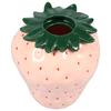 Strawberry Vase Vintage Inspired Strawberry Flower Vase Ceramic Decorative Strawberry Shaped Planter for Home Office Kitchen