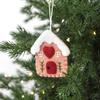 Christmas Tree Decorations Felt Ornament, Handmade Wool Santa Candy Cane House Winter Holiday Decor Snowman Hanging for Tree, Home Party Unique