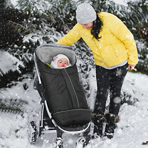 Saco de Dormir para Carrinho, Proteção para os Pés para Carrinho Air Buggy, Quente, Espesso, Seguro, Ajustável, Removível, Design com Zíper Duplo, À Prova de Vento, À Prova de Frio, Água