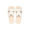 FILA Modern Sports Rubber Sole Slide Sandals Women footwear Cream F12W221505FGD