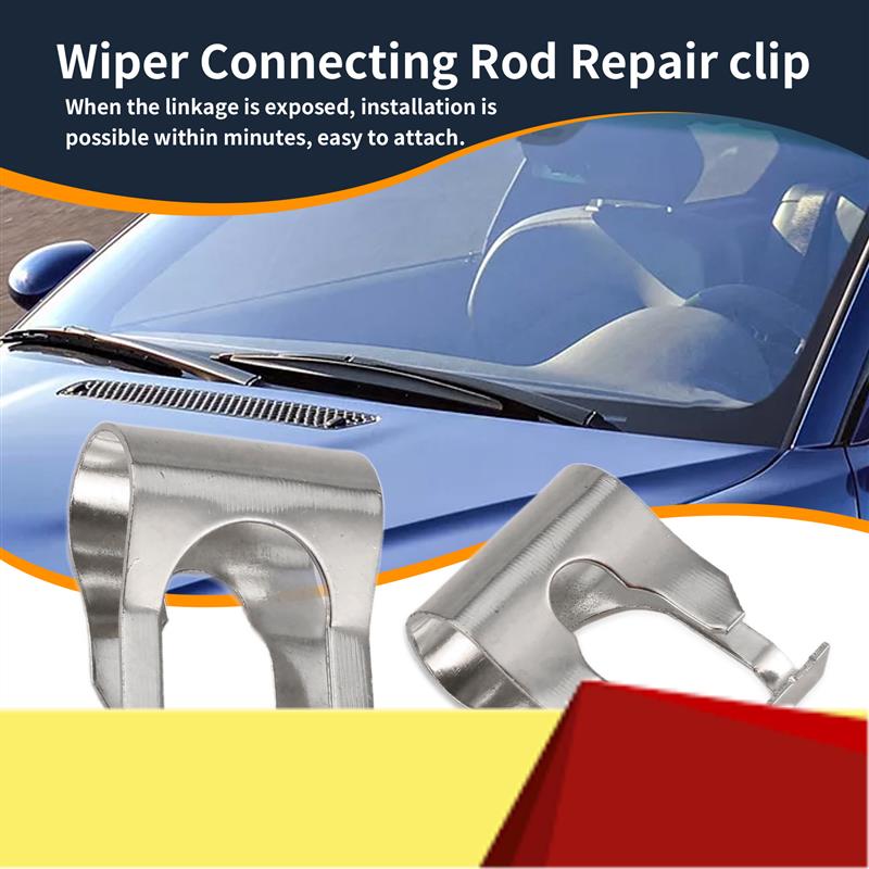 10 PCS Windscreen Wiper Motor Linkage Portable Durable Rods Arms Link Mechanism Repair Clip Fix Kit 269617-M53K