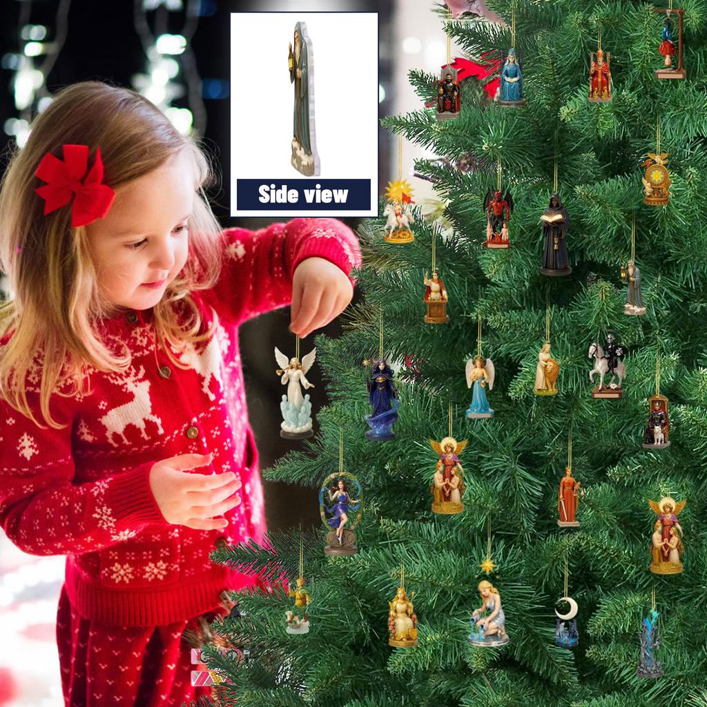 2D Flat Acrylic Ornaments, Christmas Tree Ornaments, Suitable For Christmas Decoration