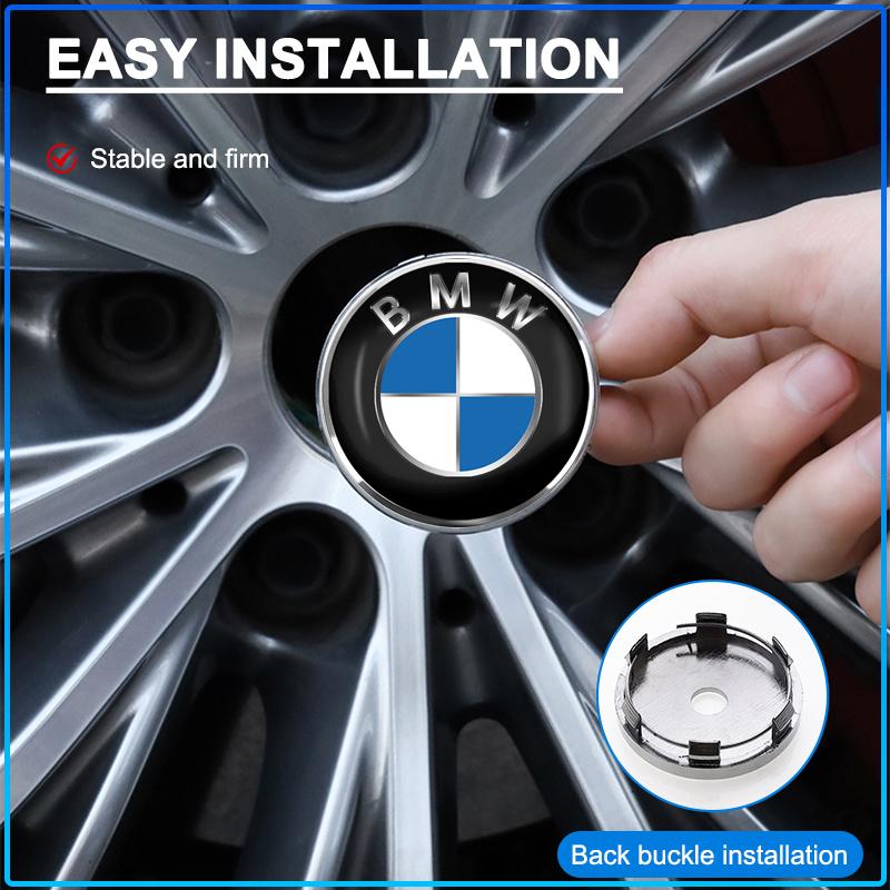 4Pcs 60MM Car Wheel Center Hub Cap Car Accessories For BMW M Performance 1 3 5 7 Series M3 M4 M5 M6 X1 X3 X5 X6 X7 E30 E34 E36 E39 E4