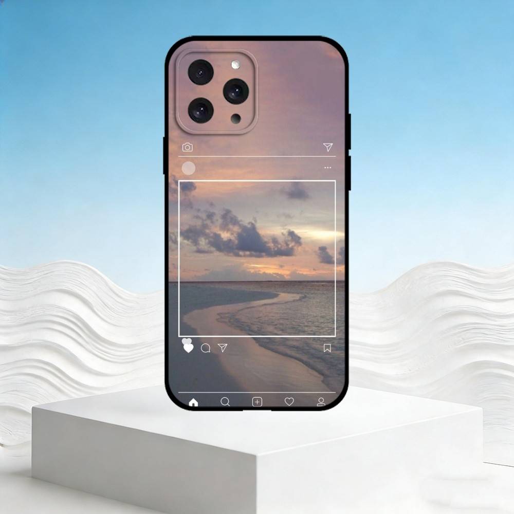 

A-Atmosphere life aesthetics Phone Case For iPhone 17,16,15,14,13,12,11 Plus,Pro Max,SE4Soft Silicone Black Cover iPhone16promax